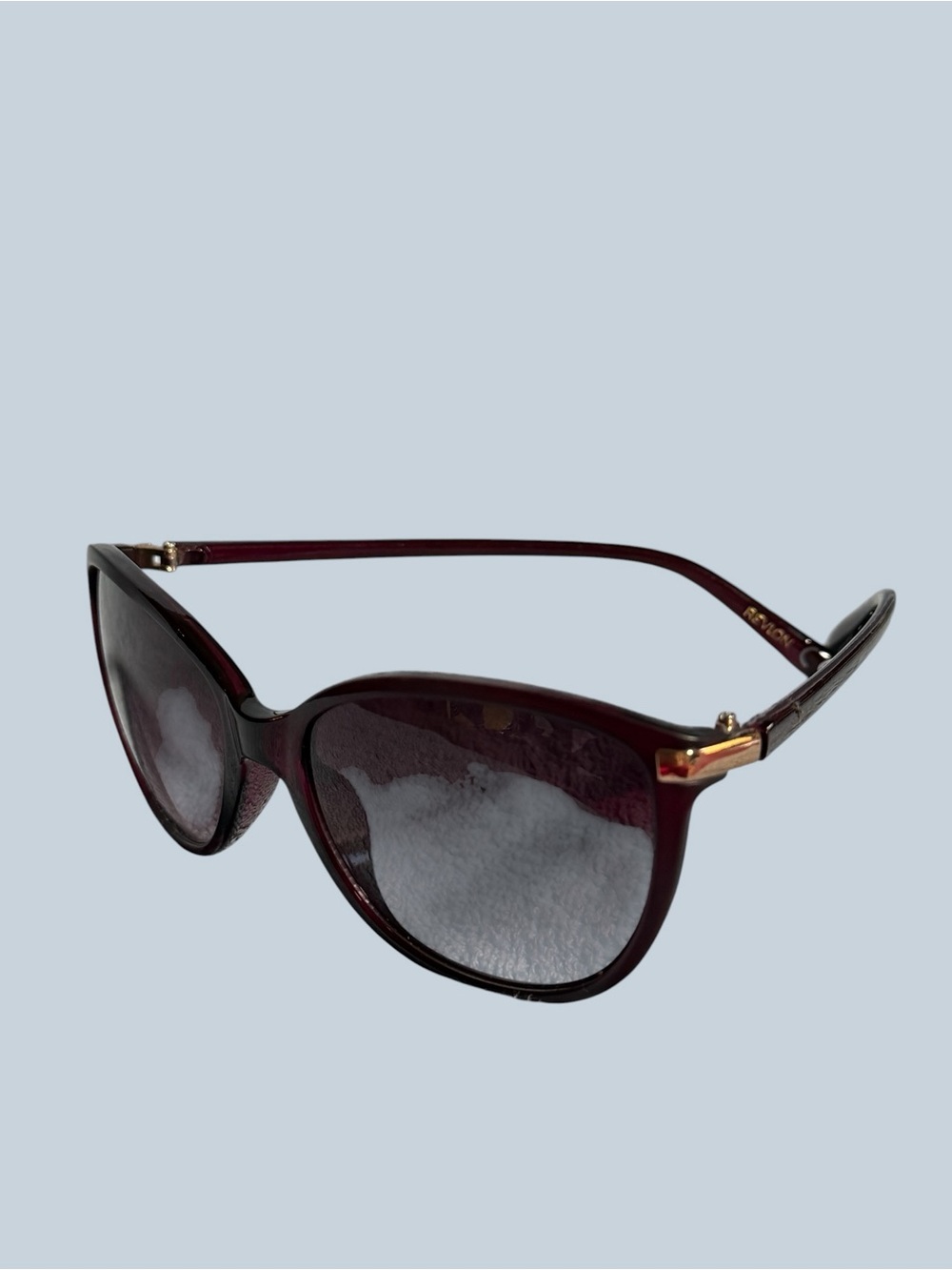 Women's Dark Brown Cat-Eye Sunglasses with Gold Accent - Picture 13 of 15